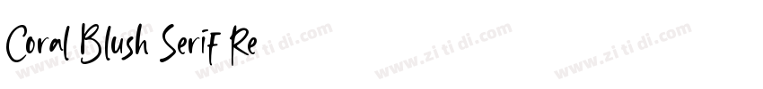 Coral Blush Serif Re字体转换